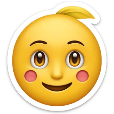 Emoji jaune qui se croque le doigt en regardant vers la droite sticker