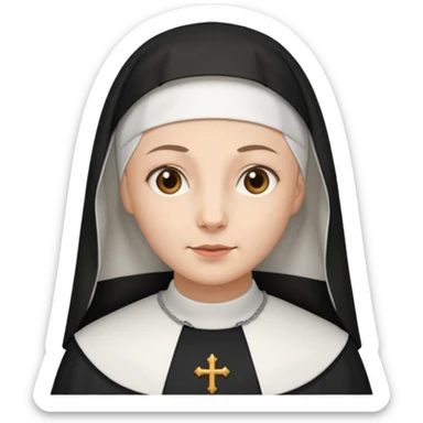 The nun sticker