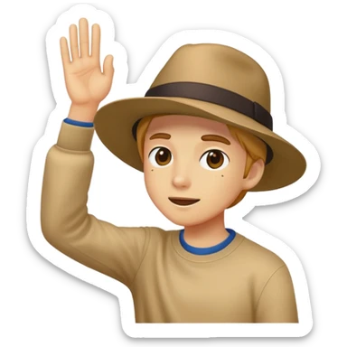 dabbing person sticker