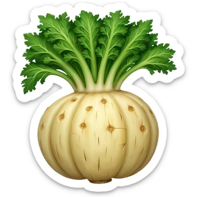 celery root without leaves sticker