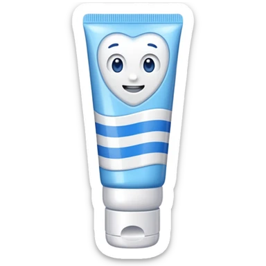 Toothpaste sticker