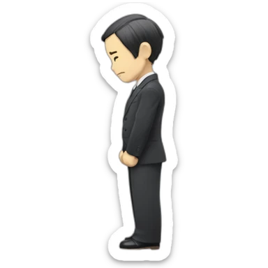 bowing-abe-shinzo sticker