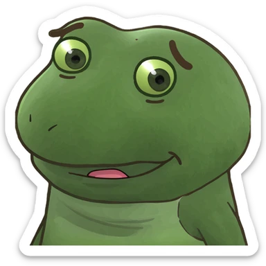 Cosmic brownie with a cute face sticker