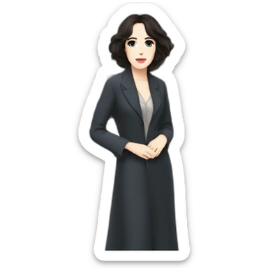 Isabelle adjani in a train sticker