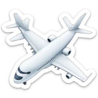 Airplane in an airport sticker