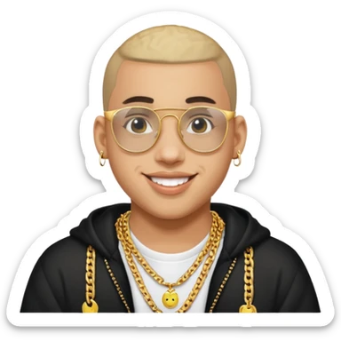 bad bunny rapper sticker