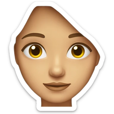 Mujer joven con ojos claros sticker