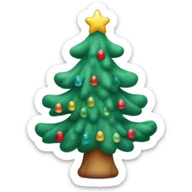 Jellycat christmas tree sticker