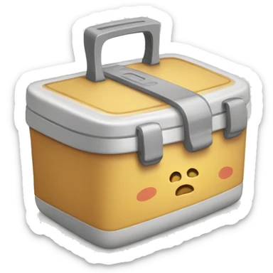 lunchbox saying gg sticker