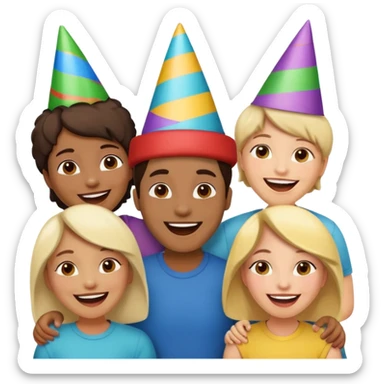 Personas reunidas charlando entre amigos sticker