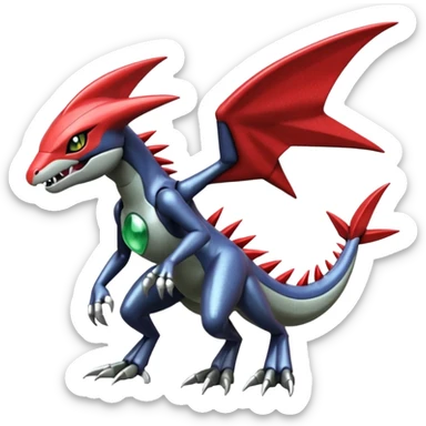 Meloetta-Scizor-Garchomp-Pokémon-Digimon-Fakémon-creature sticker