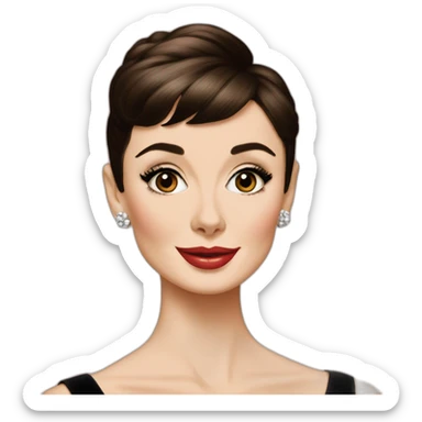 Audrey Hepburn sticker