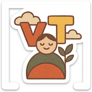 Vivatech themed icon, geometric shapes, bold colors, simple, digital look sticker