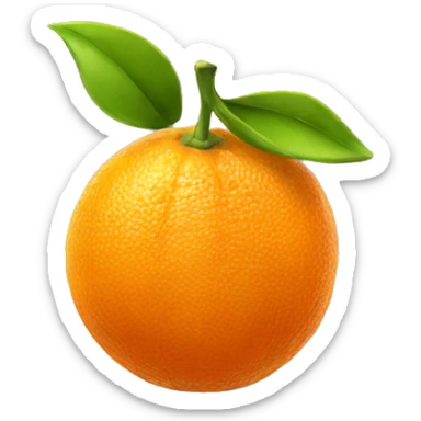 Orange fruit  sticker