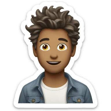 White boy being blowed by the wind sticker