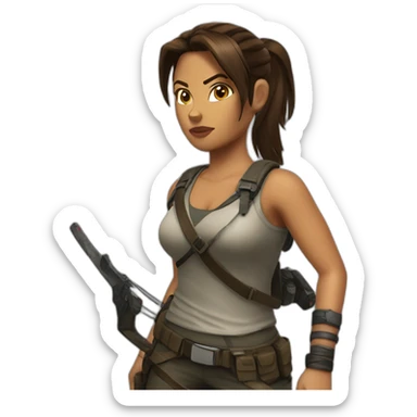 lara-croft sticker