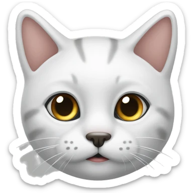 Кошка с чашкой чая sticker