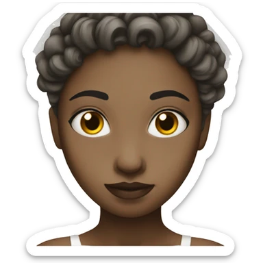 wedding girl wth white skin  sticker