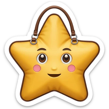 star shaped bag sticker