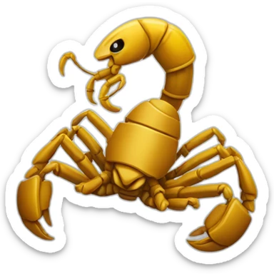 Scorpion avec un gant de boxe sticker