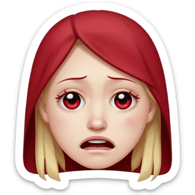 An fsu emoji with an fsu fan crying/depressed sticker