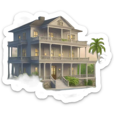 Gay home island mansion  sticker