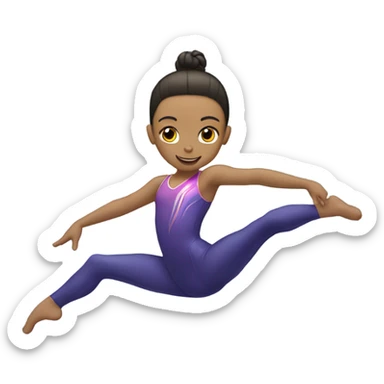 Acrobatic gymnastic sticker