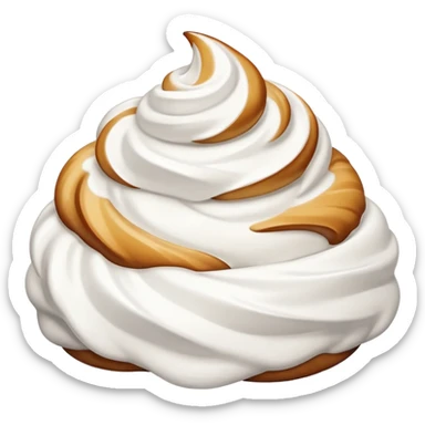 whipped cream sticker