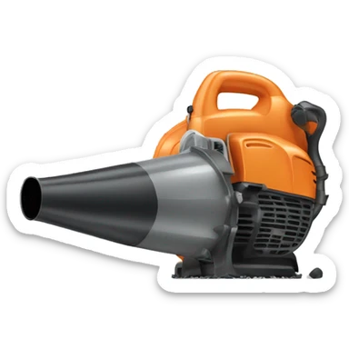 a leaf blower  sticker