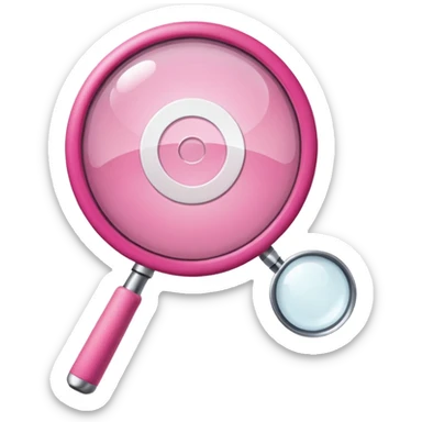 mix light pink dark pink and white girly internet wifi with a magnifying glass\ sticker