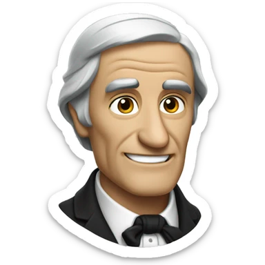 Ralph Waldo Emerson discussing and talking sticker
