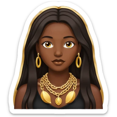 Dark skinned Nicki Minaj sticker