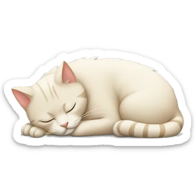 Sleeping cat  sticker
