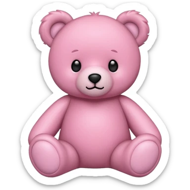 pink teddy bear sticker