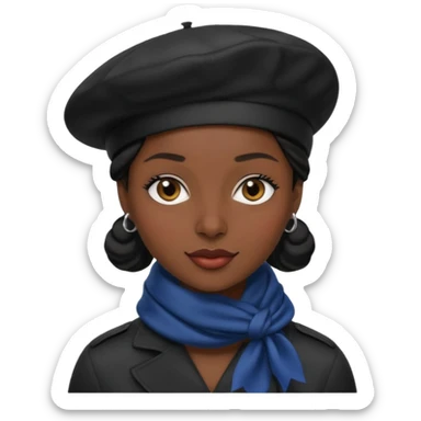 Urban French woman  sticker