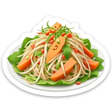 Papaya salad sticker