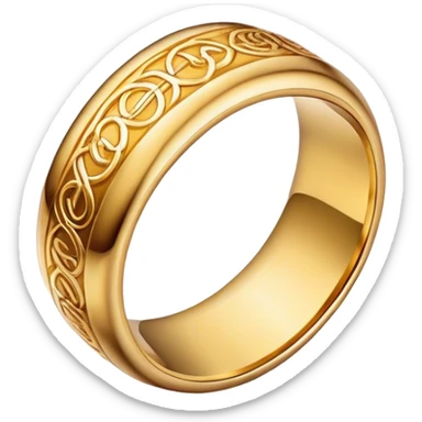 lord of the rings ring sticker