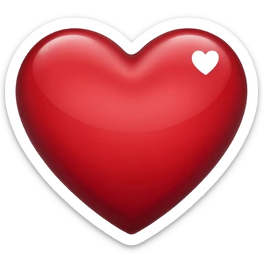Bordeaux heart  sticker