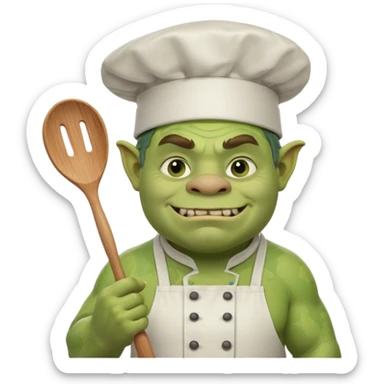 ogre the chef sticker