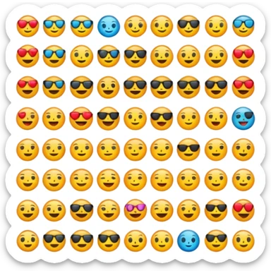 Emotional emoji sticker