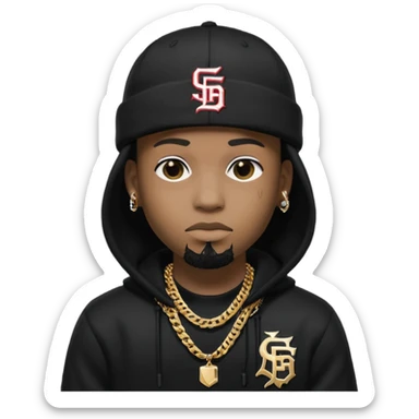 rapper khăn trùm mặt (che miệng) full đen có mũ len hãng MLB
 sticker