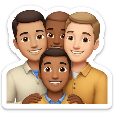 Male Gay Throuple sticker