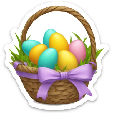 easter basket sticker