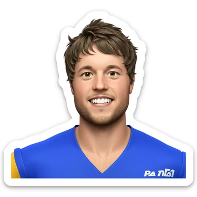 smiling boy in soccer uniform sticker