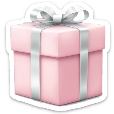 Light pink Christmas gifts under a white Christmas tree  sticker