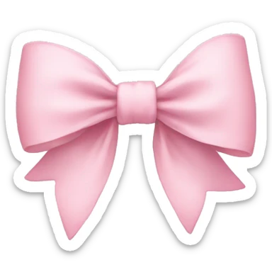 Pastel pink bow sticker