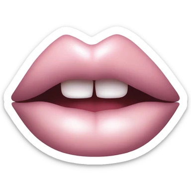 Vampire light pink lips sticker