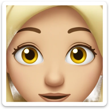 fluttering eyelashes sticker