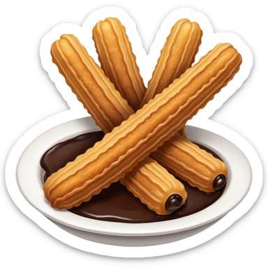 black churros sticker