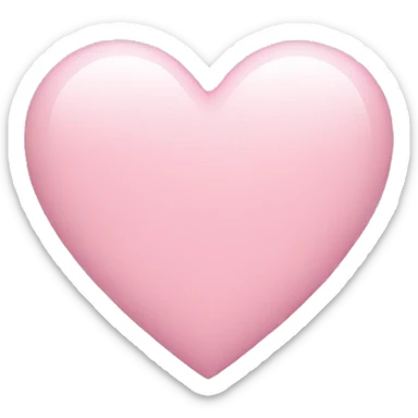 Light pink heart sticker
